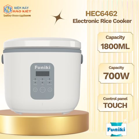 HEC6462 - Nồi Cơm Điện Tử 1.8L Funiki HEC6462