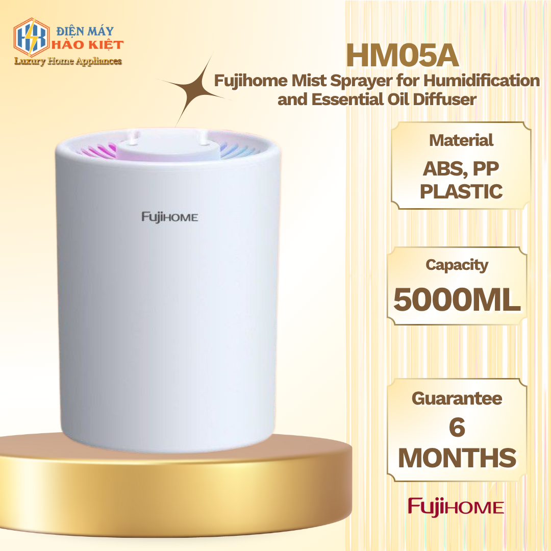 HM05A -Máy Phun Sương Tạo Ẩm, Xông Tinh Dầu Fujihome – CÔNG TY