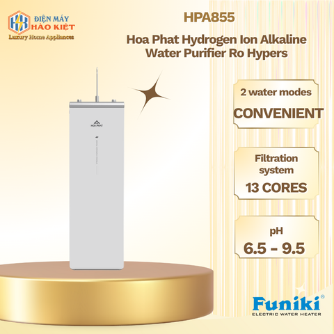 HPA855 - Máy Lọc Nước Hòa Phát Hydrogen Ion Kiềm Ro Hypers