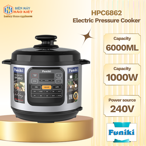 HPC6862 - Nồi Áp Suất Điện 6L Funiki