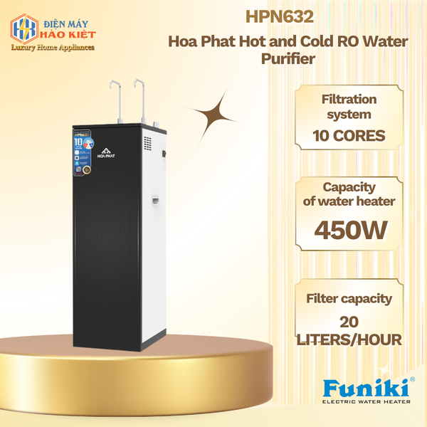 HPN632 - Máy Lọc Nước RO Nóng Nguội Lạnh Hòa Phát HPN632