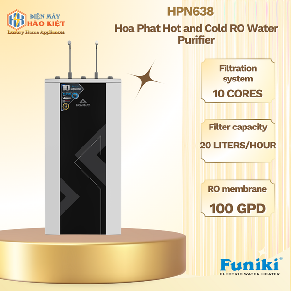 HPN638 - Máy Lọc Nước RO Nóng Nguội Lạnh Hòa Phát HPN638