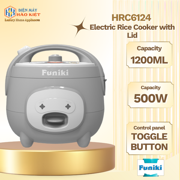 HRC6124 - Nồi Cơm Điện Nắp Gài 1.2L Funiki