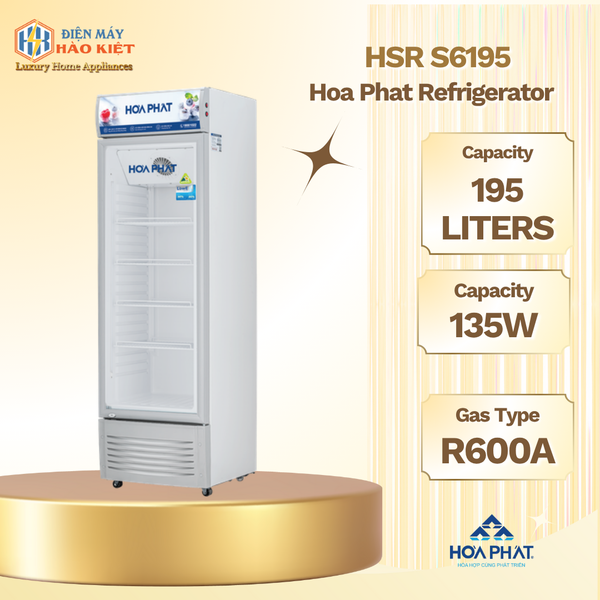 HSR S6195 - Tủ Mát Hòa Phát HSR S6195 195 Lít