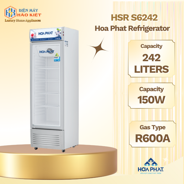 HSR S6242 - Tủ Mát Hòa Phát HSR S6242 242 Lít