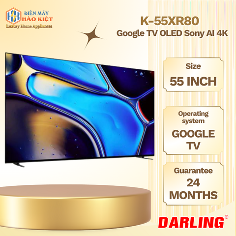 K-55XR80 - BRAVIA 8 XR Processor OLED 4K Ultra HD Dải tần nhạy sáng cao (HDR) Smart TV (Google TV) (ST)