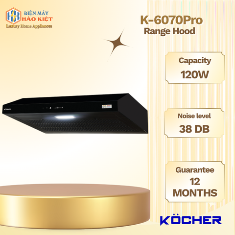 K-6070Pro - Máy Hút Mùi