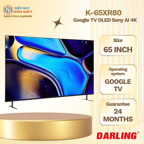 K-65XR80 - BRAVIA 8 K-65XR80 XR Processor OLED 4K Ultra HD Dải tần nhạy sáng cao (HDR) Smart TV (Google TV) (ST)