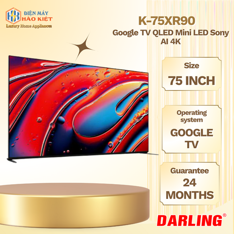 K-75XR90 - BRAVIA 9 K-75XR90 Bộ xử lý XR Processor Mini LED 4K Ultra HD  TV thông minh (Google TV) (ST)