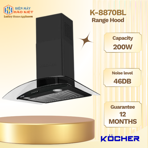 K-8870BL - Máy Hút Mùi