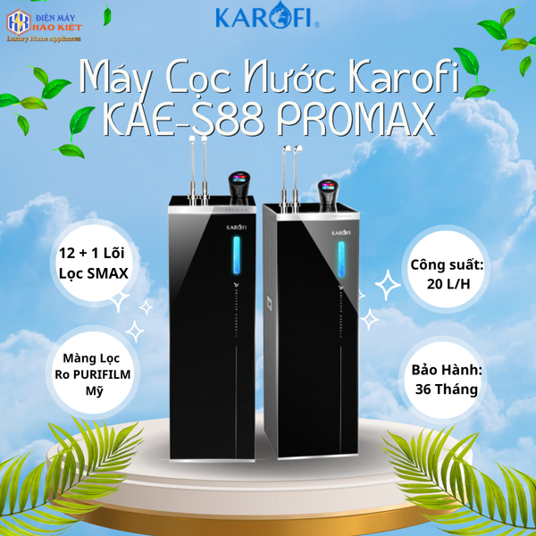 KAE-S88 PROMAX - Máy Lọc Nước Nóng Lạnh Hydro-ion Kiềm Karofi