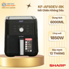 KF-AF60EV-BK - Nồi Chiên Không Dầu Sharp _ 6 Lít