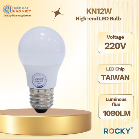 KN12W - Đèn Led Bulb cao cấp trắng , vàng