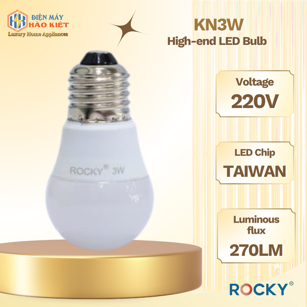KN3W - Đèn Led Bulb cao cấp trắng , vàng