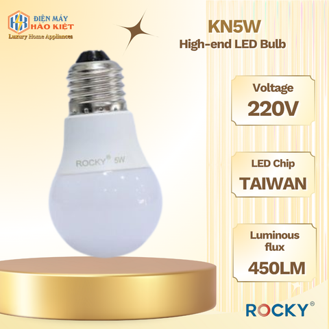 KN5W - Đèn Led Bulb cao cấp trắng , vàng