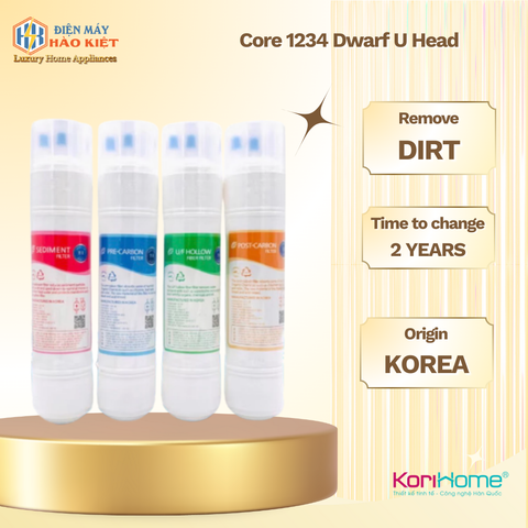 Lõi 1234 Lùn (Sediment, Pre, Màng UF Poscacbon) đầu U