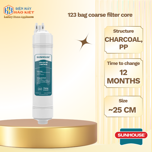 Lõi lọc thô 123 túi bóng