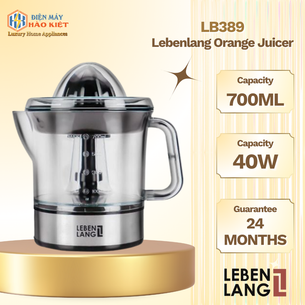 LB389 - Máy Vắt Cam Lebenlang 40w 700ml