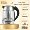 LBE2819 - Ấm Siêu Tốc ,Ấm Đun Nước Thủy Tinh Lebenlang Dung Tích 1800ml
