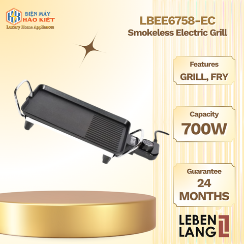 LBEE6758-EC - Bếp Nướng Điện Không Khói Mini LEBENLANG 700W