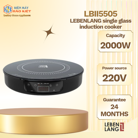 LBII5505 - Bếp Từ Đức Lebenlang Màu Đen Điện Tử LBII5505