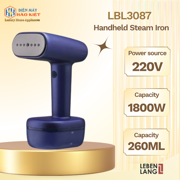 LBL3087 - Bàn Là Hơi Nước Cầm Tay Lebenlang 1800W 260Ml
