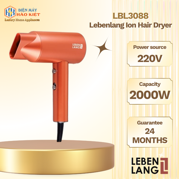 LBL3088 - Máy Sấy Tóc Ion Lebenlang 2000W