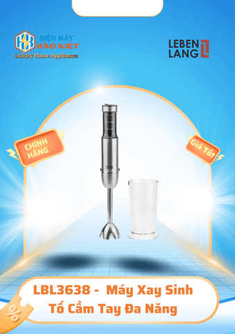 LBL3638 - Máy Xay Sinh Tố Cầm Tay Đa Năng Lebenlang 1000W