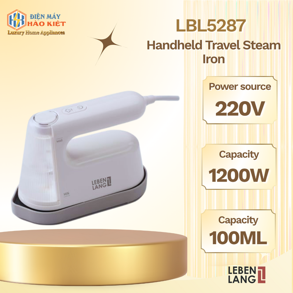 LBL5287 - Bàn Là Hơi Nước Du Lịch Lebenlang LBL5287 Trắng