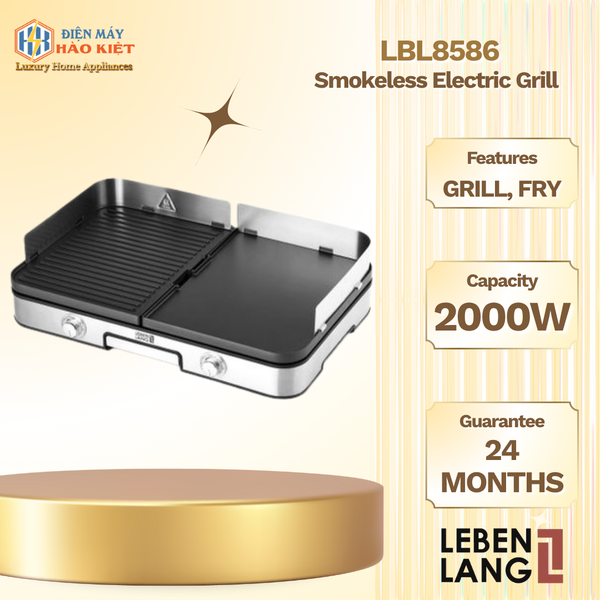 LBL8586 -  Bếp Nướng Điện Đôi Không Khói Lebenlang 2000W