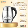 LBLB2226 - Ấm Siêu Tốc, Ấm Đun Nước Thủy Tinh, Tích Hợp Lõi Trà, Lebenlang Dung Tích 1800ml