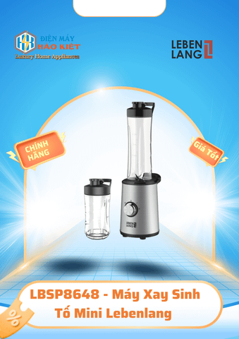 LBSP8648 - Máy Xay Sinh Tố Mini Lebenlang 350W 300/600Ml