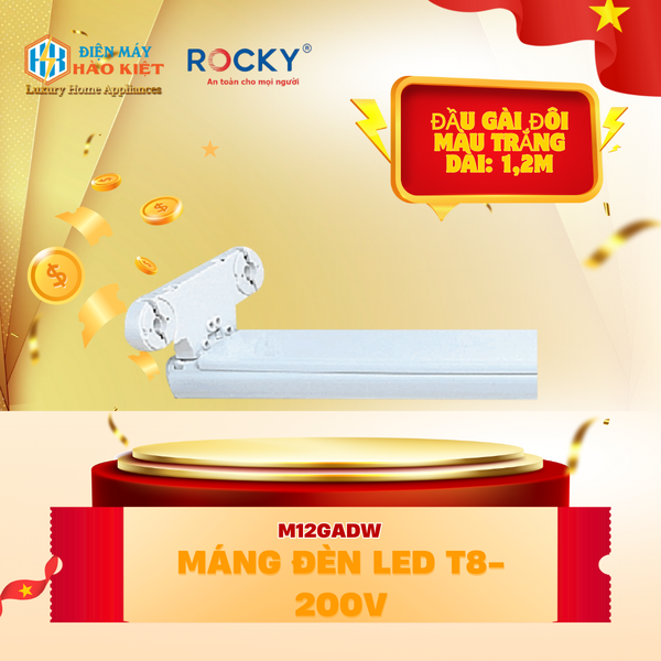 M12GADW - Máng Đèn Led T8-200V
