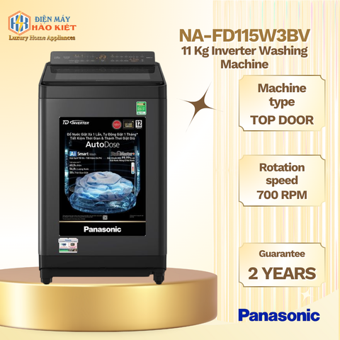 NA-FD115W3BV - Máy Giặt Panasonic Inverter 11.5 Kg