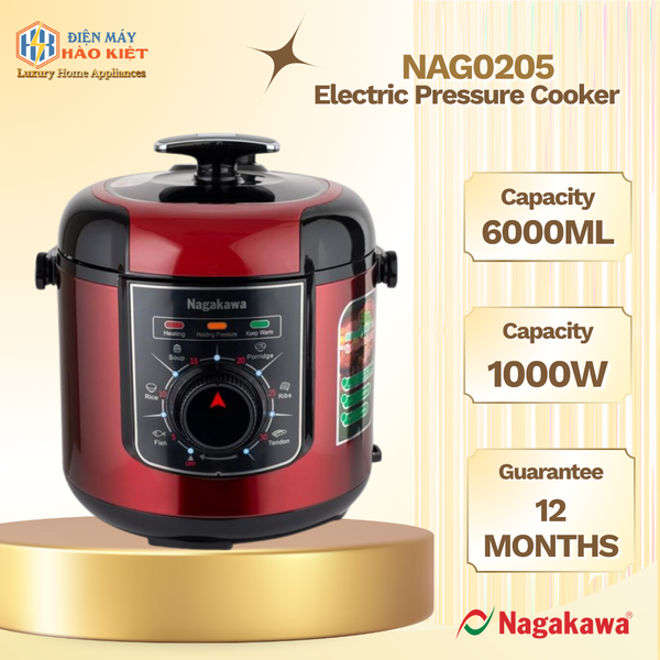 NAG0205 - Nồi Áp Suất Điện 6L