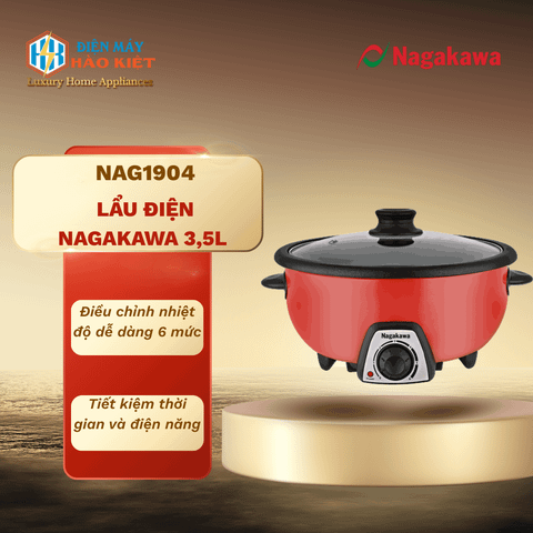 NAG1904 - Lẩu Điện Nagakawa 3,5L