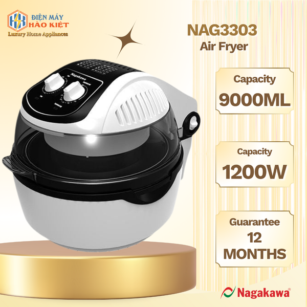 NAG3303 - Nồi Chiên Không Dầu 9L