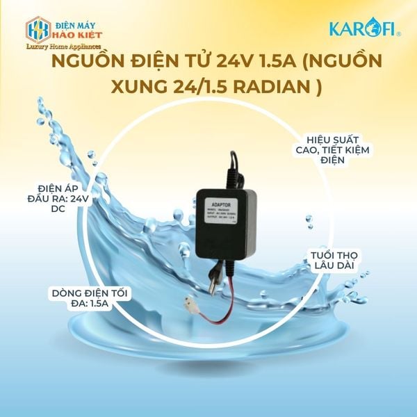 Nguồn điện tử 24V 1.5A (Nguồn xung 24/1.5 RADIAN )