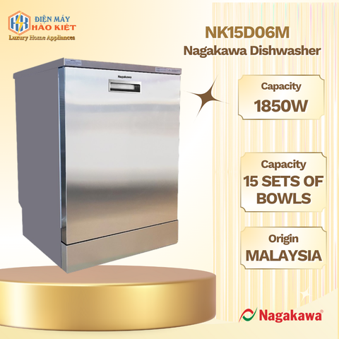 NK15D06M - Máy Rửa Bát Nagakawa NK15D06M