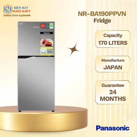 NR-BA190PPVN - Tủ Lạnh Panasonic Inverter 170 Lít