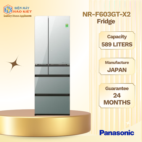 NR-F603GT-X2 - Tủ Lạnh Panasonic Inverter 589 Lít