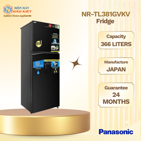 NR-TL381GVKV - Tủ Lạnh Panasonic Inverter 366 Lít