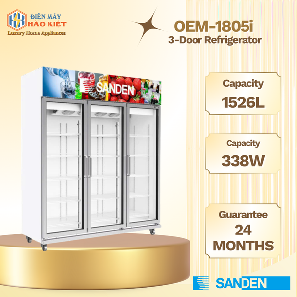 OEM-1805i - Tủ Mát 1526L 3 Cánh