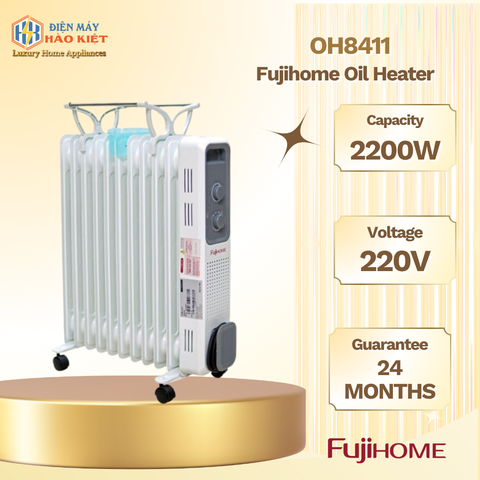 OH8411 - Máy Sưởi Dầu Fujihome