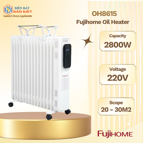 OH8615 - Máy Sưởi Dầu Fujihome