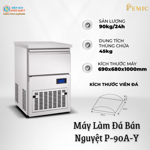 P-90A -Y - Máy Làm Đá Bán Nguyệt P-90A-Y