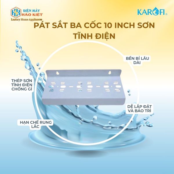 Pát sắt ba cốc 10 inch sơn tĩnh điện