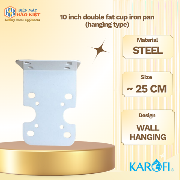 Pát sắt đôi cốc béo 10 inch ( loại treo)