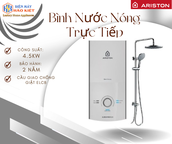 Premium+ 4.5P - Máy Nước Nóng Trực Tiếp Premium+ 4.5 - Có Bơm