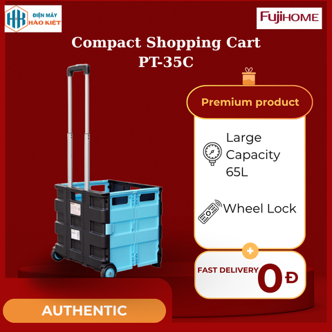 PT-35C -  Xe Kéo Hàng Đi Chợ Rút Gọn Fujihome